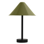 Eave Table Lamp - Black / Reed Green Shade
