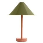 Eave Table Lamp - Peach / Reed Green Shade