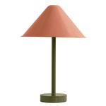 Eave Table Lamp - Reed Green / Peach Shade