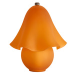 Fazzo Table Lamp - Pewter / Sandblasted Amber