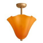 Fazzo Surface Mount - Brass / Sandblasted Amber