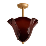 Fazzo Surface Mount - Brass / Tobacco with Ink Embellishments