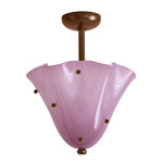 Fazzo Surface Mount - Patina Brass / Lilac with Pistachio Embelleshments
