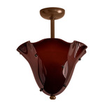 Fazzo Surface Mount - Patina Brass / Tobacco with Ink Embellishments