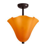 Fazzo Surface Mount - Blackened Brass / Sandblasted Amber