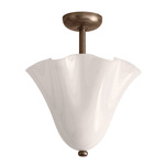 Fazzo Surface Mount - Pewter / Opaline