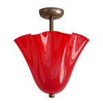 Fazzo Surface Mount - Pewter / Poppy