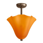 Fazzo Surface Mount - Pewter / Sandblasted Amber