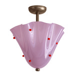 Fazzo Surface Mount - Pewter / Lilac with Poppy Embelleshments
