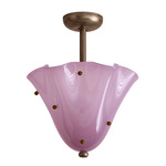 Fazzo Surface Mount - Pewter / Lilac with Pistachio Embelleshments