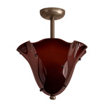 Fazzo Surface Mount - Pewter / Tobacco with Ink Embellishments