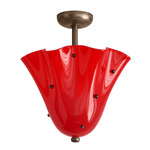 Fazzo Surface Mount - Pewter / Poppy with Ink Embellishments