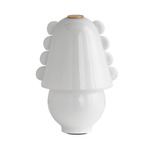 Calla Table Lamp - Brass / Opaline with Opaline Embellishments