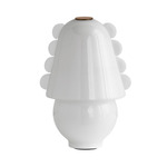 Calla Table Lamp - Patina Brass / Opaline with Opaline Embellishments