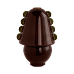 Calla Table Lamp - Patina Brass / Tobacco with Pistachio Embellishments