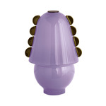 Calla Table Lamp - Blackened Brass / Lilac with Pistachio Embelleshments