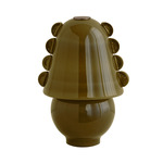 Calla Table Lamp - Pewter / Pistachio with Pistachio Embellishments