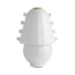 Gemma Table Lamp - Brass / Opaline with Opaline Embellishments