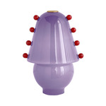 Gemma Table Lamp - Brass / Lilac with Poppy Embelleshments