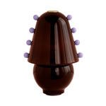 Gemma Table Lamp - Brass / Tobacco with Lilac Embellishments