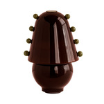 Gemma Table Lamp - Patina Brass / Tobacco with Pistachio Embellishments