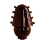 Gemma Table Lamp - Blackened Brass / Tobacco with Pistachio Embellishments