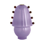 Gemma Table Lamp - Pewter / Lilac with Amber Embelleshments