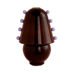 Gemma Table Lamp - Pewter / Tobacco with Lilac Embellishments