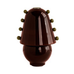 Gemma Table Lamp - Pewter / Tobacco with Pistachio Embellishments