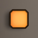 Strata Wall / Ceiling Light - Patina Brass / Almond Solid