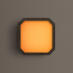Strata Wall / Ceiling Light - Pewter / Almond Solid