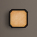 Strata Wall / Ceiling Light - Blackened Brass / Cirrus Powder