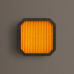 Strata Wall / Ceiling Light - Pewter / Marigold Stripes