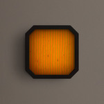 Strata Wall / Ceiling Light - Blackened Brass / Zinnia Stripes