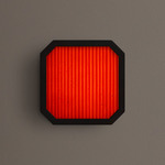 Strata Wall / Ceiling Light - Blackened Brass / Garnet Stripes