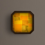 Strata Wall / Ceiling Light - Patina Brass / Algae Patchwork