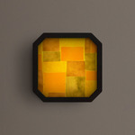 Strata Wall / Ceiling Light - Blackened Brass / Algae Patchwork