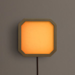 Strata Plug-In Wall / Ceiling Light - Brass / Almond Solid