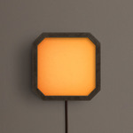 Strata Plug-In Wall / Ceiling Light - Pewter / Almond Solid