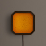 Strata Plug-In Wall / Ceiling Light - Patina Brass / Pecan Solid