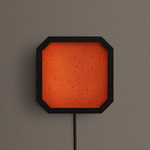 Strata Plug-In Wall / Ceiling Light - Blackened Brass / Cherry Solid