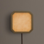 Strata Plug-In Wall / Ceiling Light - Brass / Cirrus Powder