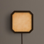 Strata Plug-In Wall / Ceiling Light - Patina Brass / Cirrus Powder