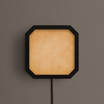 Strata Plug-In Wall / Ceiling Light - Blackened Brass / Cirrus Powder