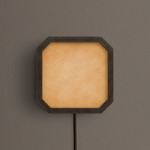 Strata Plug-In Wall / Ceiling Light - Pewter / Cirrus Powder
