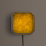Strata Plug-In Wall / Ceiling Light - Brass / Moss Powder