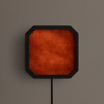 Strata Plug-In Wall / Ceiling Light - Blackened Brass / Plum Powder
