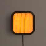 Strata Plug-In Wall / Ceiling Light - Patina Brass / Marigold Stripes