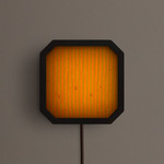 Strata Plug-In Wall / Ceiling Light - Blackened Brass / Zinnia Stripes