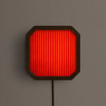 Strata Plug-In Wall / Ceiling Light - Patina Brass / Garnet Stripes